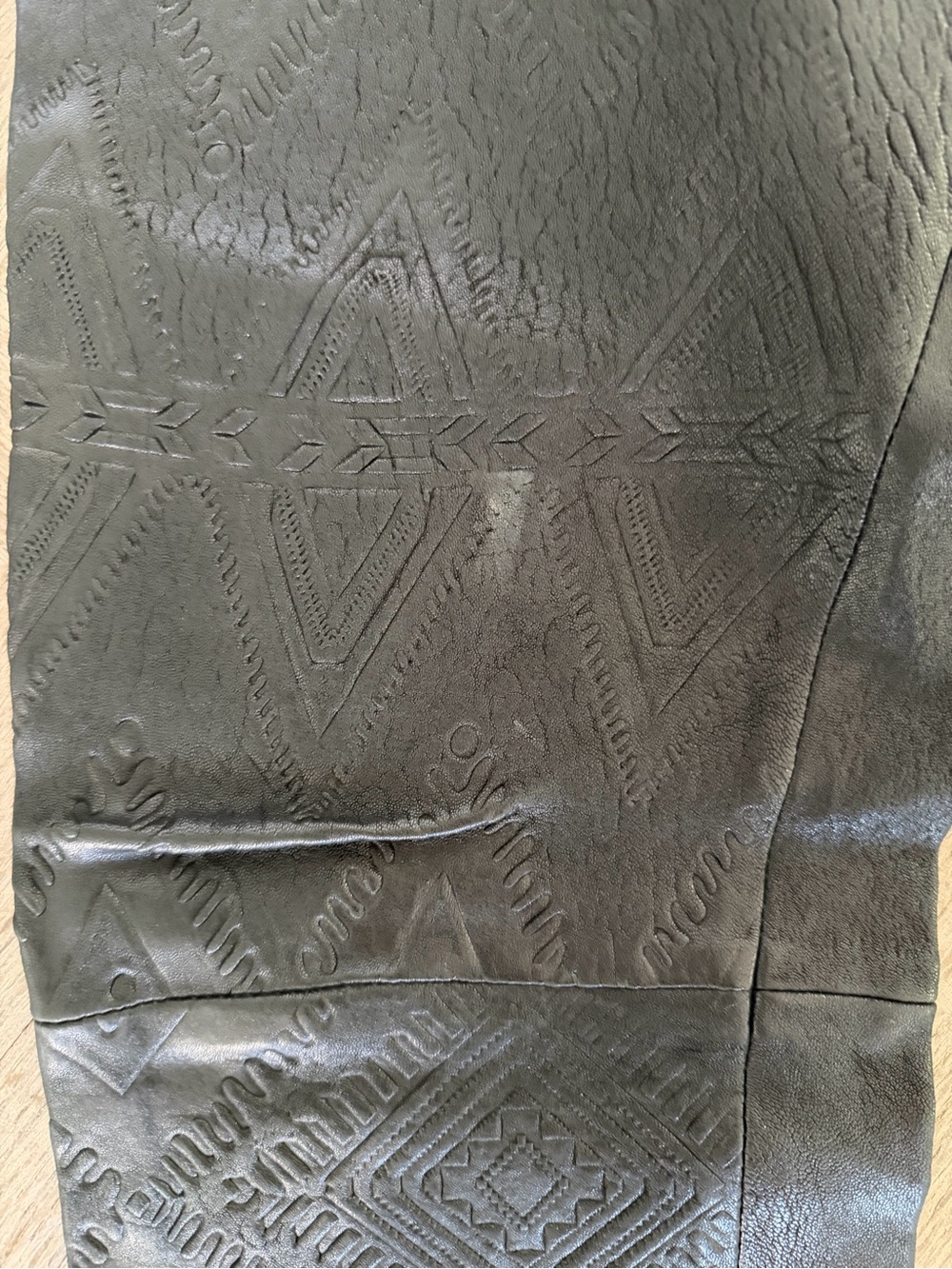 Twelfth Street by Cynthia Vincent Embossed Leather Leggings - Picture 11 of 11